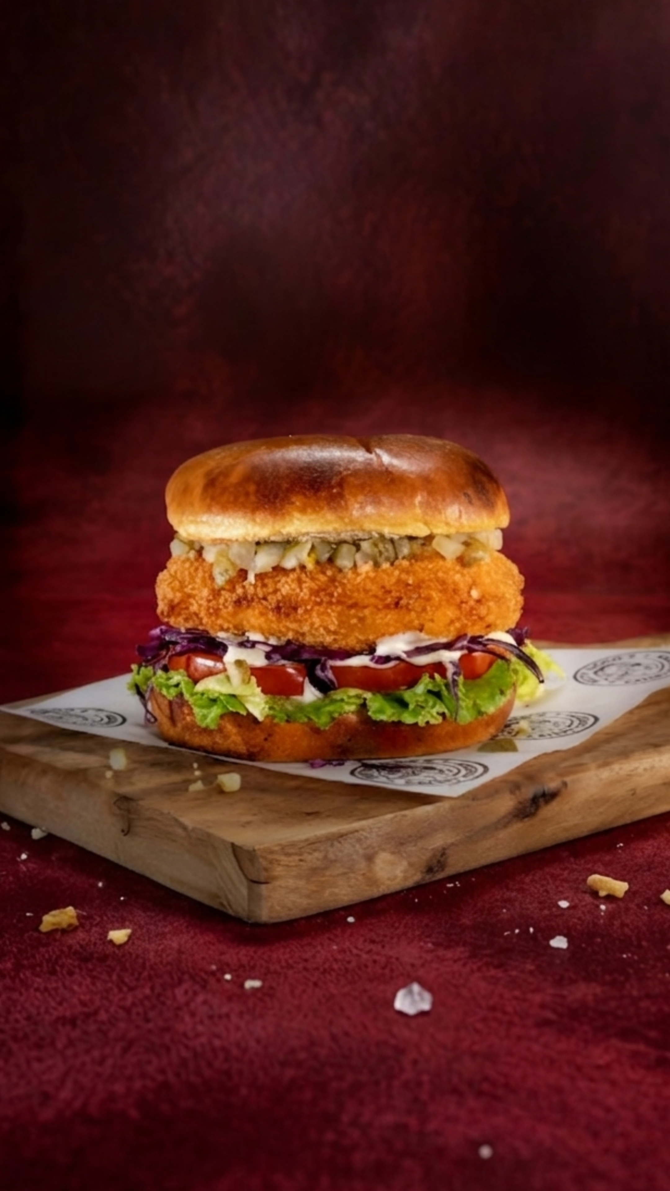Chicken Burger Combo — fried chicken at Betty's Crispy Chicken Limassol