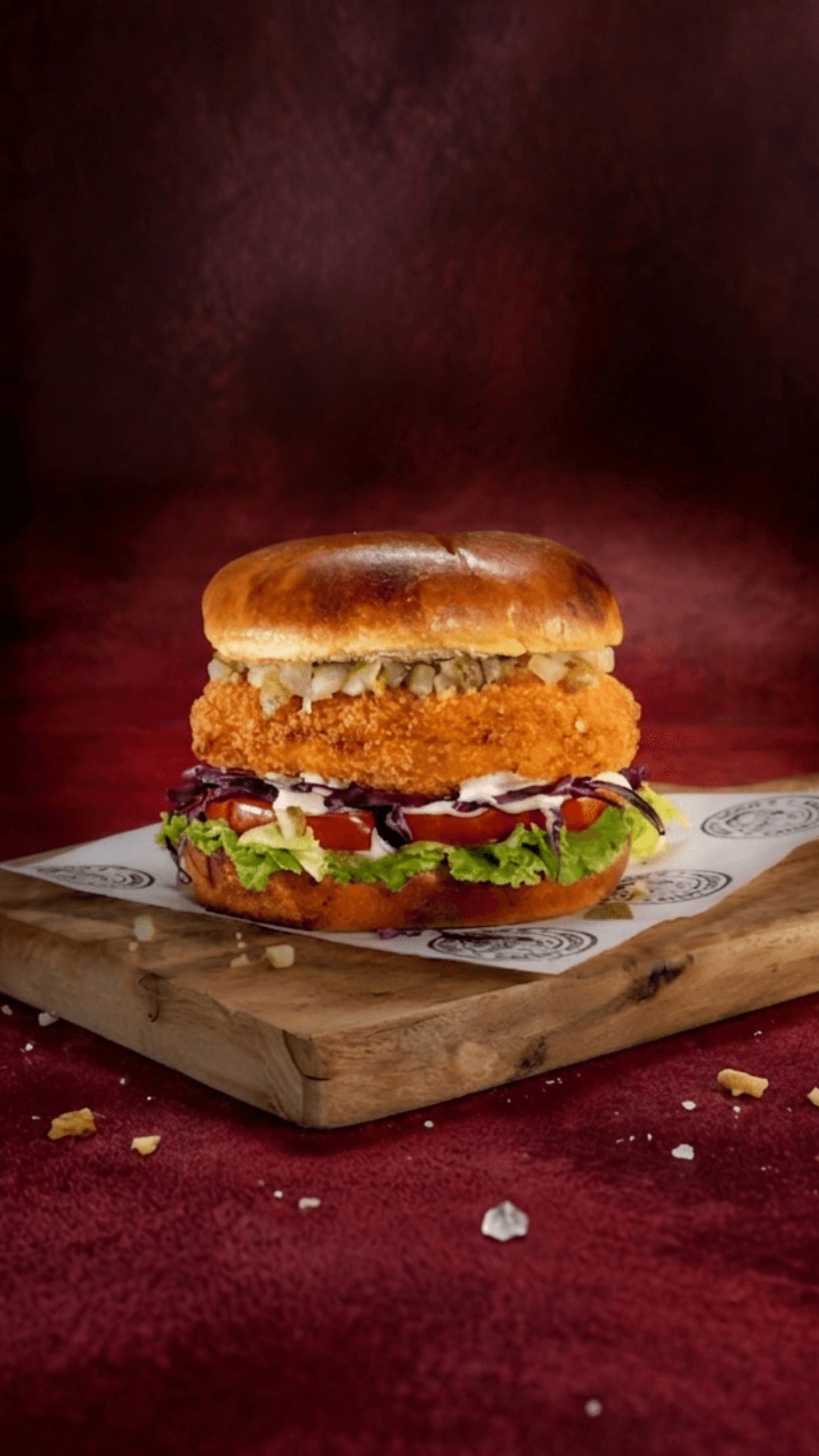 Chicken Burger Combo — fried chicken at Betty's Crispy Chicken Limassol