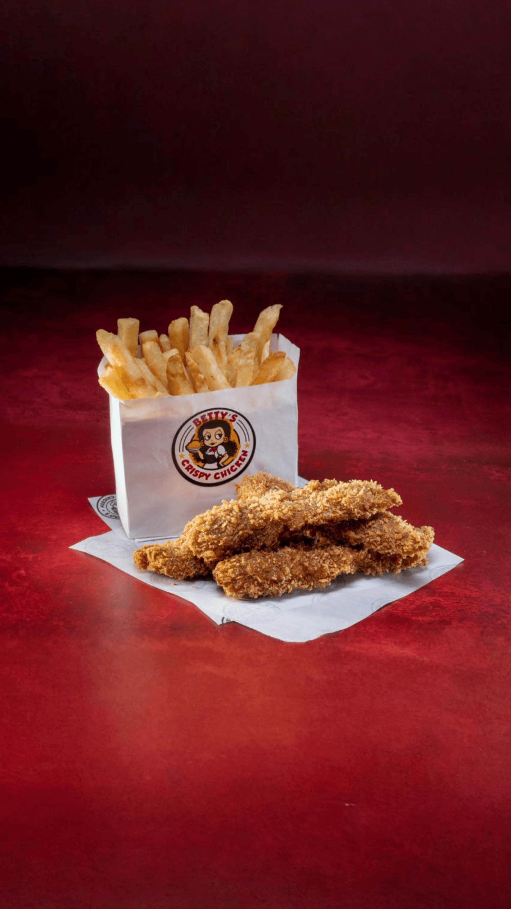 Chicken Stripes Combo — fried chicken combos at Betty's Crispy Chicken Limassol